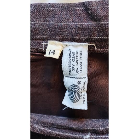 Vintage 1950s Tailored by Handmacher Wool Skirt Suit Set Size 14 USA - Picture 10 of 16